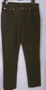 Charcoal Gray Tapered Leg Denim Stretch Jeans by CHAPS- Size 8 - 32" Inseam - Picture 1 of 4
