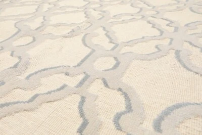 8'11" x 12'8" Hand Knotted Wool Peshawar Oriental Area Rug Gray/Slate Modern - Image 1 of 4