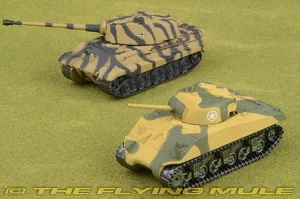 Corgi 1:90 Sherman vs King Tiger 2-Piece Set - Picture 1 of 8