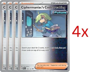 4x Ciphermaniac's Codebreaking Playset | Pokemon TCG TEF 145 & PRE 104 - NM - Bild 1 von 1