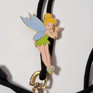 Vintage Walt Disney Tinker Bell ID Schlüsselband Darsteller exklusives Seil Bolo PA - Bild 1 von 3