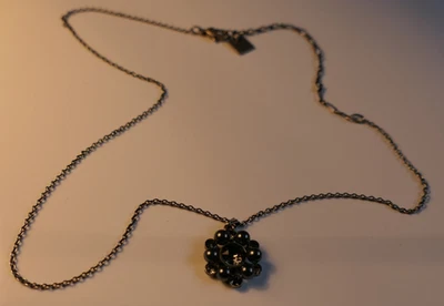 schöne KONPLOTT Halskette bis 48 cm lang, Bronzefarben viele Kristalle neuwertig - Bild 1 von 3