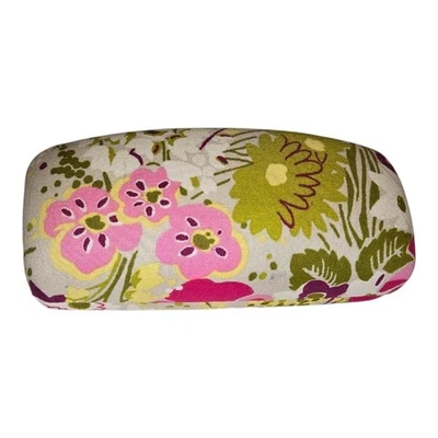 Estuche para gafas de sol Vera Bradley floral con caparazón de almeja - Rosa y verde Nuevo Foto 1 de 4