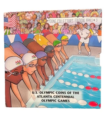 1996 Atlanta Olympics Swimming Half Dollar Young Collector’s Edition - Image 1 of 3