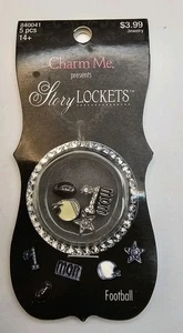 Charm Me Mom Football Story Medallones Dije Inserto - Imagen 1 de 4