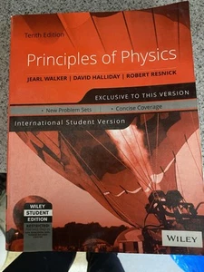 Principles of Physics, 10th Ed - Paperback By David Halliday - GOOD - Picture 1 of 2