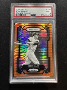 2024 Prizm ROGER MARIS Orange Pulsar Prizm 351/399 #235 New York Yankees PSA 9 - Picture 1 of 2