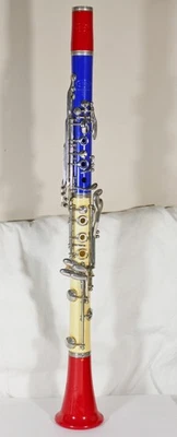 Кларнет Leblanc VITO DAZZLER — КРАСНЫЙ, БЕЛЫЙ и СИНИЙ — капитальный ремонт, новые прокладки - Изображение 1 из 4