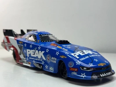 汽车世界约翰部队亲笔签名 Peak Blue Def 雪佛兰科迈罗 NHRA 有趣汽车 — 第 1/4 张图片