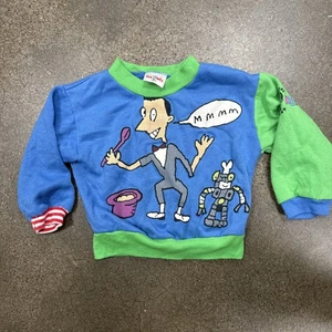 Vintage Pee Wee Herman Kids Sweatshirt Official Brand 1989 Kids Rare Playhouse - Picture 1 of 8