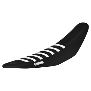 2022-2024 Yamaha YZ 85 Seat Cover By Enjoy MFG ALL BLACK WHITE RIBS #319 - Foto 1 di 4
