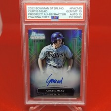 2022 Bowman Sterling Baseball Rookie Prospect Graded Auto's (Pick-A-Player) 11/4