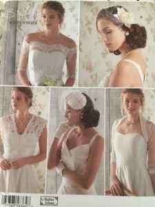 ANDREA SCHEWE Bridal Coverups Fascinator Hat Sz 6-14 Simplicity 8364 - Picture 1 of 8