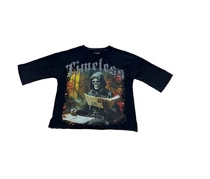 New Focus Timeless Oversized Cropped Tee (Black) Size Small Brand New! - Picture 1 of 2