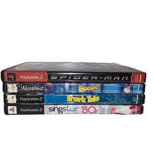 Set Sony PlayStation 2 PS2 Videospiele Singstar 80er Shark Tale Boogie Spider-Man - Bild 1 von 3