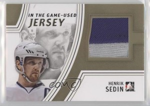 2013-14 In the Game-Used Jersey Gold /10 Henrik Sedin #GUJ-20 HOF