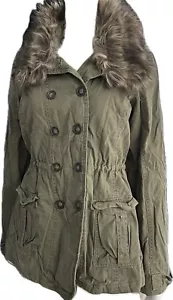 Giacca donna Hollister grande L verde militare invernale nuova con etichetta - Foto 1 di 7