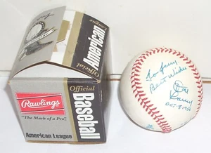 Don Larsen Autographed/Signed "Oct 8, 1956" Official Major League Baseball - Picture 1 of 3