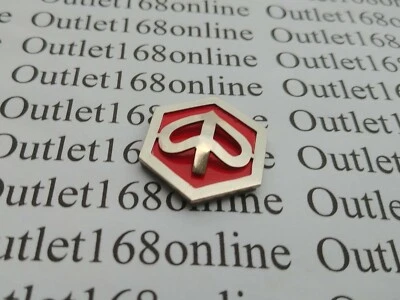 Vespa Piaggio PX E Lusso PK XL2 HP значок эмблема логотип гудок капот шестиугольник 4D красный - Изображение 1 из 4