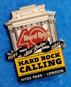 LONDON CALLING 2011 ROD STEWART BON JOVI HYDE PARK *GATEWAY* Hard Rock Cafe PIN - Picture 1 of 1