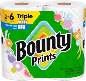 Select-A-Size Paper Towels, Prints, 2 Triple Rolls = 6 Regular Rolls - Picture 1 of 12