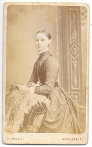 CDV not Cabinet Card Yorkshire Cleveland Middlesbrough Gibbs & Co 20 Wilson St