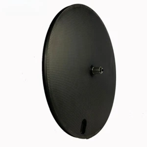 700C Carbon Fiber Front Rear Wheels Clincher Track or Road Bike Disc Wheelset - Picture 1 of 12