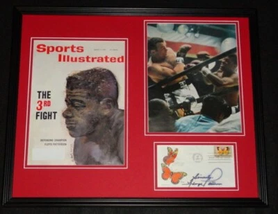 Floyd Patterson Signed Framed 1961 Sports Illustrated Cover & Photo Set  - Image 1 of 2
