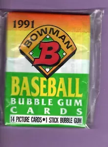 1991 Bowman Baseball 1 Pack cards in 14 unopened cards - Picture 1 of 1