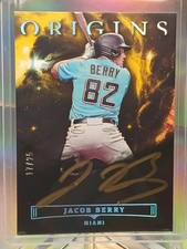 2023 Chronicles Origins Jacob Berry Gold Ink Auto /25 Marlins Top Prospect