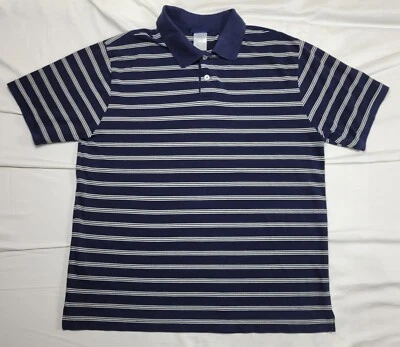 Пуританская рубашка-поло мужская размер XL с коротким рукавом в полоску - Изображение 1 из 4