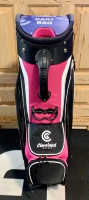 BOLSA DE GOLF CARRO SEÑORA CLEVELAND, ROSA/NEGRO, (TM-30) USADA EN TIENDA, ¡HAZ OFERTA! Foto 1 de 4