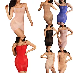 Women's Clubwear Mini Dress Sheer Nightwear Nightlclub Tube Top See Through - Picture 1 of 80