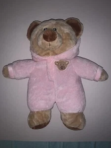 Ty Pluffies Baby Tan Brown Teddy Bear Pink plush Pajamas (4-4) - Picture 1 of 4