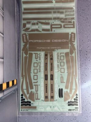 Tamiya PORSCHE 911 GT2 COUPE VIP Sticker sheet Only Re Release Version New - Image 1 of 4