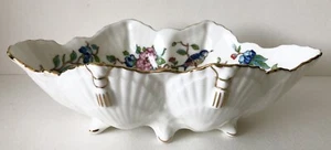 Aynsley Pembroke Porcelain Repro 18th Design Oval Shell Oval Small Dish Bowl - Imagen 1 de 5