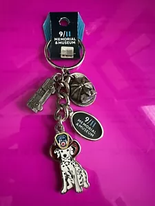 *9/11 MEMORIAL Key Chain 9/11 MEMORIAL MUSEUM Rescue Dog Firefighter New - Picture 1 of 3