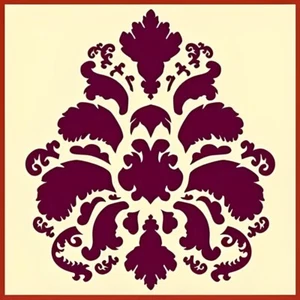 DAMAST 7 SCHABLONE - GROSS - Versailles - The Artful Stencil - Bild 1 von 6