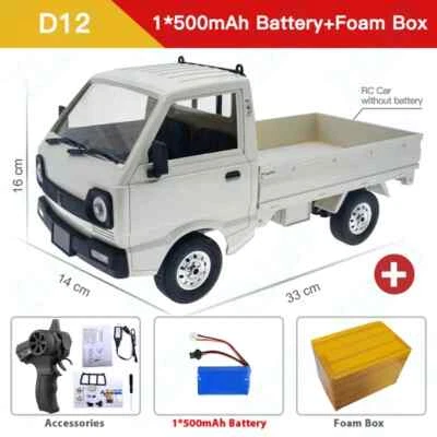 1:10 / 1:16 RC CAR Simulation Drift Climbing Truck LED Haul Cargo Electric Toys - Image 1 of 4