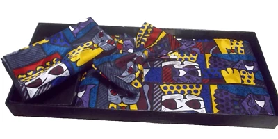 Juego de pajarita Romero Britto Fest with the Beast Cat 1996 Miami Metrozoo Foto 1 de 4