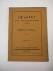 Quartet for 2 Violins, Viola and Cello. Op. 18. Cundell, Edric,