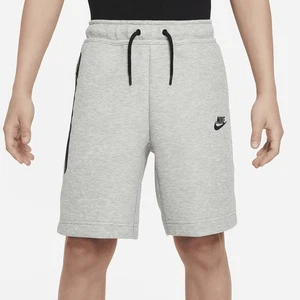 Nike Tech Fleece Big Kids' (Boys') Shorts (Dark Grey Heather/Black/Black) - Picture 1 of 1