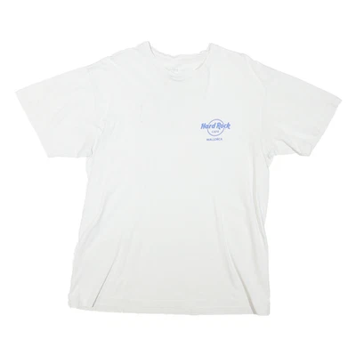 HARD ROCK CAFE Herren T-Shirt weiß Mallorca Grafik L Kurzarm Rundhals - Bild 1 von 4