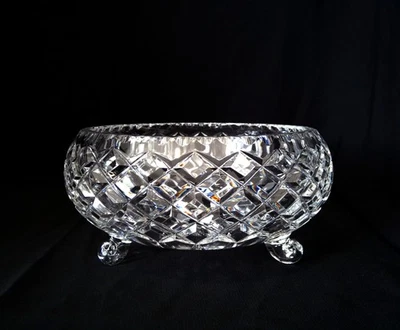 BOHEMIA CHECO 7.75" PLOMO CRISTAL CUENCO PLATO corte diamante Foto 1 de 4