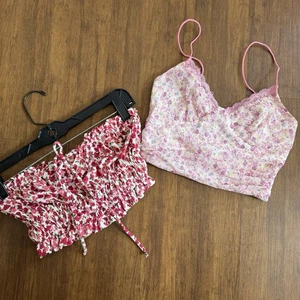 Urban Outfitters Crop Top Floral Babydoll Y2K Princess Polly Lace Pink Small 4 - Picture 1 of 16