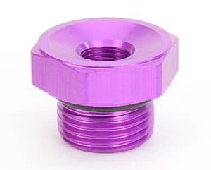 MagnaFuel 8an Straight Port Plug w/ 1/8npt Port MP-3072 - Image 1 of 3