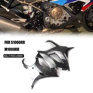Carbon Fiber Lower Belly Pan Panel Fairing Cover For BMW S1000RR 2019-2023 - Picture 1 of 10