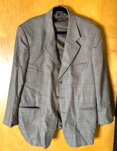 Petrocelli Anzugjacke Herren Größe 44R Med. Braun Hahnentritt Wolle Hochzeit v. schön - Bild 1 von 13