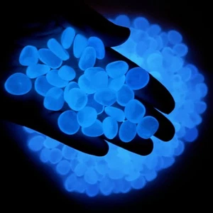 Glow in Dark Rocks - Glow Pebbles Stones for Outdoor Garden, Aquarium, Walkwa... - Picture 1 of 5