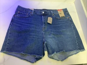 Womans Levi's 501 Shorts Plus Size 18W High Rise Hip Fit NWT - Picture 1 of 2